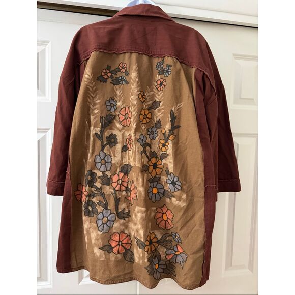 Free People Burgundy and Brown Kimono - Picture 7 of 11